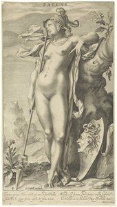 木のそばのミネルバ パラス (オブジェクトのタイトル) パリスの審判（シリーズタイトル） 作： Willem Isaacsz. van Swanenburg