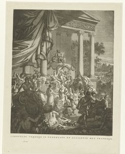 オランダとフランスの間の同盟の寓意的な表現、1795 年 オランダの自由の回復とフランスとの同盟 (オブジェクトのタイトル) 作： Willem Kok