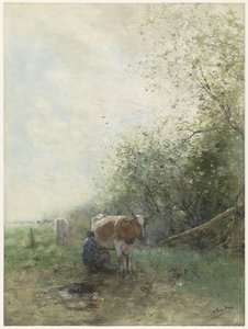 搾乳時間 作： Willem Maris