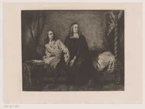 刑務所の門のベッドに座っているブラザーズ・デ・ウィット 作： Willem Philip van der Veken (attributed to)