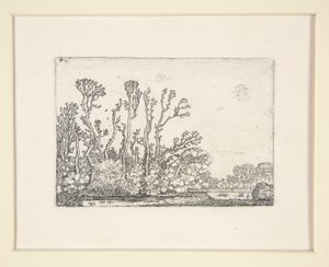 水辺の羊の群れ、「風景のセット」のプレート 8 作： Willem Pietersz. Buytewech