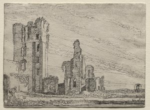 ハールレム近郊のホイス・テ・クリーフ城跡 作： Willem Pietersz Buytewech