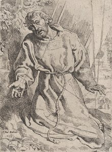 聖痕を受ける聖フランシスコ 1613-14年頃 作： Willem Pietersz. Buytewech