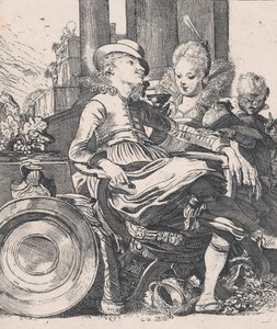 魅惑のカップルリュセルとアスカーニュ 1616年