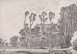 種蒔き人《Verscheyden Landtschapjes 様々な小さな風景》プレート5より、1616年頃。 作： Willem Pietersz. Buytewech