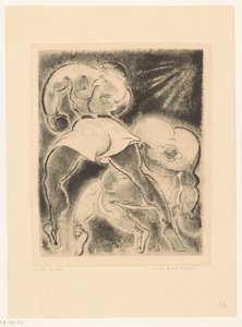 2 つのボクシングの男性 作： Willem Retera (signed by artist)