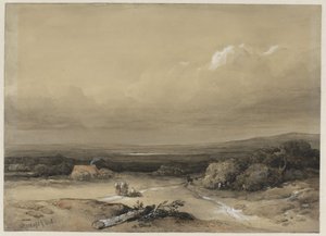 風景 作： Willem Roelofs (I) (signed by artist)