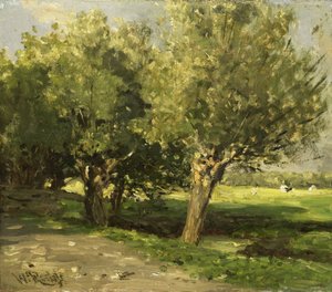 柳の木 作： Willem Roelofs (I)