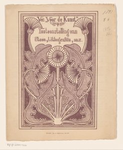 芸術協会の展覧会カタログ 作： Willem Scherjon