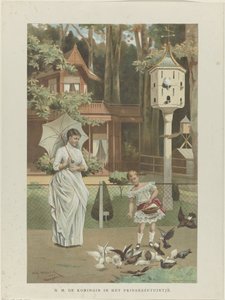 オランダ摂政女王エマとオランダ女王ヴィルヘルミナの肖像 作： Willem Steelink (II)