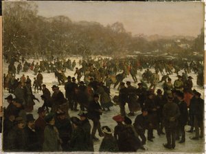 ハーグボスでスケート 作： Willem Tholen
