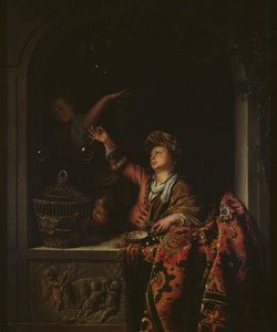 シャボン玉 作： Willem Van Mieris