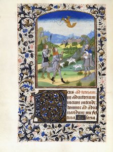羊飼いの受胎告知、1480年頃 作： Willem Vrelant