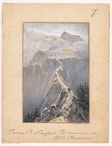山道を歩く少年 作： Ludwig Willem Reymert Wenckebach