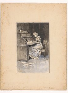 書く女性 作： Ludwig Willem Reymert Wenckebach
