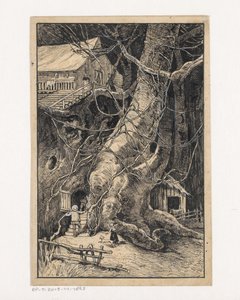 木のミニチュアハウス 作： Willem Wenckebach