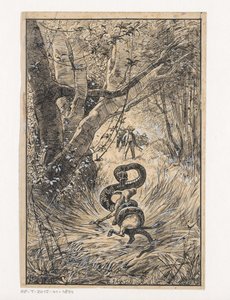 ヘビはヤギを絞め殺します 作： Willem Wenckebach