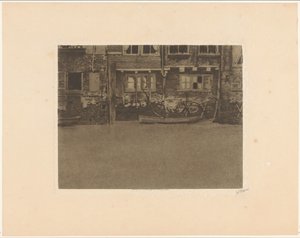 ドルドレヒトのフォール通り 463、461、459 の背面ファサード 作： Willem Witsen (signed by artist)