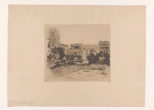 サンフランシスコのサッターストリートの眺め サンフランシスコのサッター・ストリート（原題） 作： Willem Witsen (signed by artist)