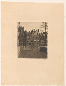ロッテルダムのグルーネンダール 作： Willem Witsen (signed by artist)