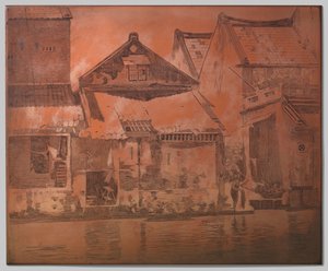 バタビア、カリの住宅 作： Willem Arnoldus Witsen