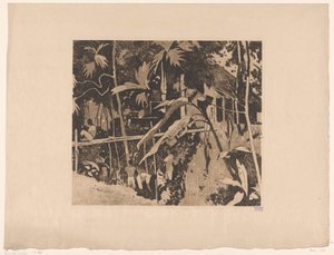 ブイテンゾルグの植生と細い橋 作： Willem Arnoldus Witsen