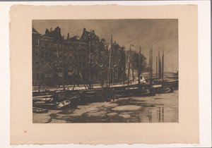 雪が降るアムステルダムの内部 インサイドⅡ 作： Willem Arnoldus Witsen