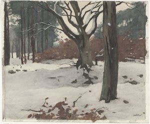 雪の中の木 作： Willem Arnoldus Witsen