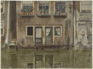 Haus an einer Gracht in Amsterdam（アムステルダムの運河沿いの家） 作： Willem Arnoldus Witsen