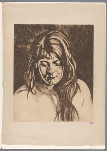 ゆるい髪の女性の頭 作： Willem Arnoldus Witsen