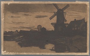 水上の風車、Wijk bij Duurstede 作： Willem Arnoldus Witsen