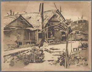 カンポンの Pisang の木、ブイテンゾルグ 作： Willem Arnoldus Witsen