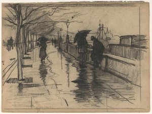 レーゲン、テムズ川ロンドンの乗船 作： Willem Arnoldus Witsen