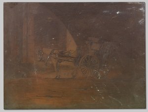 ウォータールー橋の下の馬車、ロンドン
