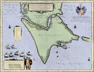 マゼラン海峡とティエラ・デル・フエゴ（Blaeu