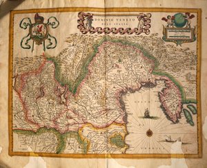 Willem BlaeuのRegionum Italiaeによるイタリアのヴェネト支配地域の地図 作： Willem and Joan  Blaeu