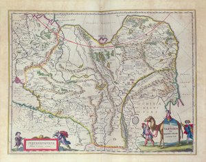 Le Theater du MondeまたはNouvel Atlasからのシベリアと中国の地図、1645
