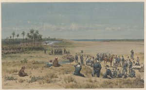 1877 年 8 月 26 日、サマランガン遠征中の古墳の占領 作： Willem de Famars Testas