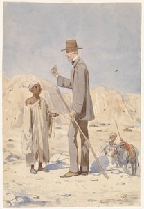 ルイ・フィリップ・アルベール・ドルレアン、エジプトでの発掘調査 作： Willem de Famars Testas