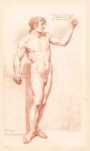 男性立裸体 正面から見た (二等賞 1784) 作： Willem de Jong