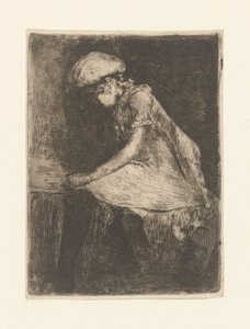 Reading girl (en profil) (原題) 作： Willem de Zwart (signed by artist)