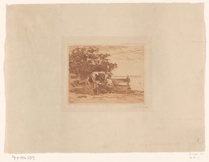 搾乳ボーア（原題） 作： Willem de Zwart (signed by artist)