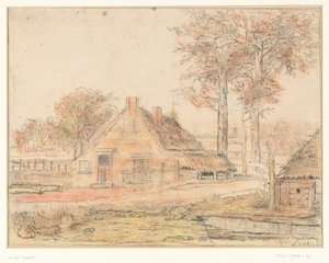 風景の中の農場 作： Willem de Zwart