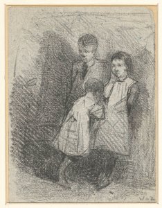 3 人の子供のグループ 作： Willem de Zwart