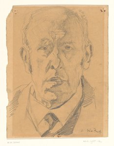 男性の肖像画、正面から 作： Willem de Zwart