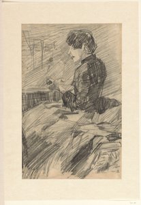 左に座っている若い女性 作： Willem de Zwart