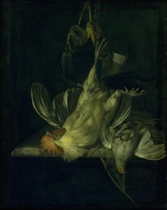 死んだ白いコック 作： Willem van Aelst