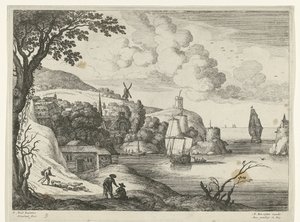 湾の村 イタリアの風景（連載タイトル） 作： Willem van Nieulandt (II)