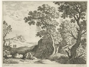 ダイアナとニンフのいる風景 イタリアの風景（連載タイトル） 作： Willem van Nieulandt (II)