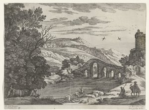 川のある風景 イタリアの風景（連載タイトル） 作： Willem van Nieulandt (II)